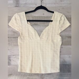 Elegant Cream Women's Top